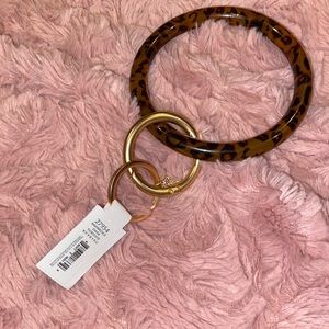 Leopard Print Key Ring